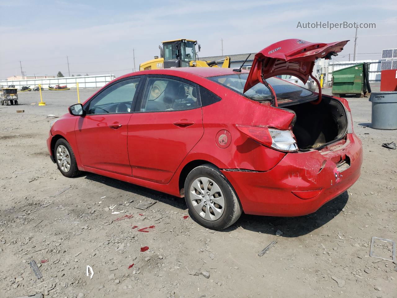 2015 Hyundai Accent Gls Red vin: KMHCT4AE2FU935331