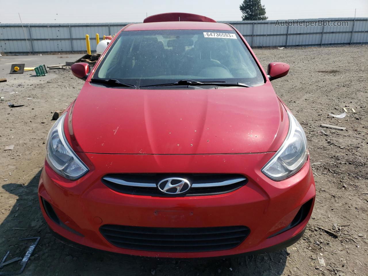 2015 Hyundai Accent Gls Red vin: KMHCT4AE2FU935331