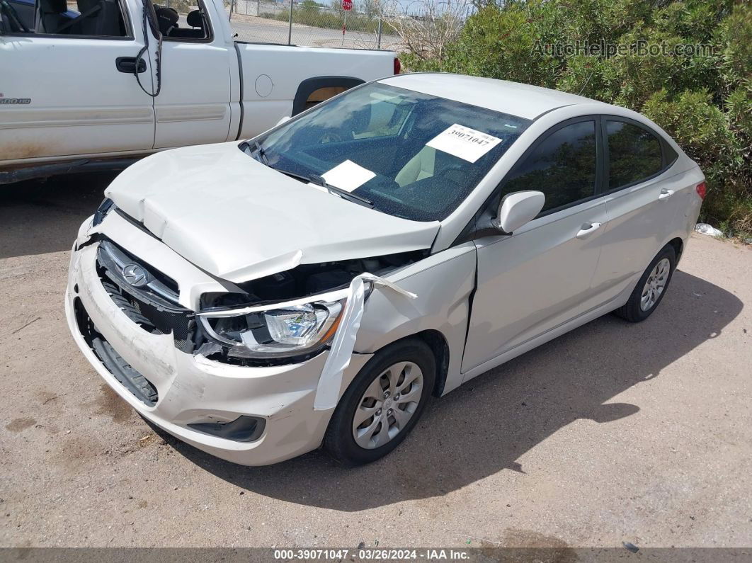 2015 Hyundai Accent Gls White vin: KMHCT4AE2FU936401