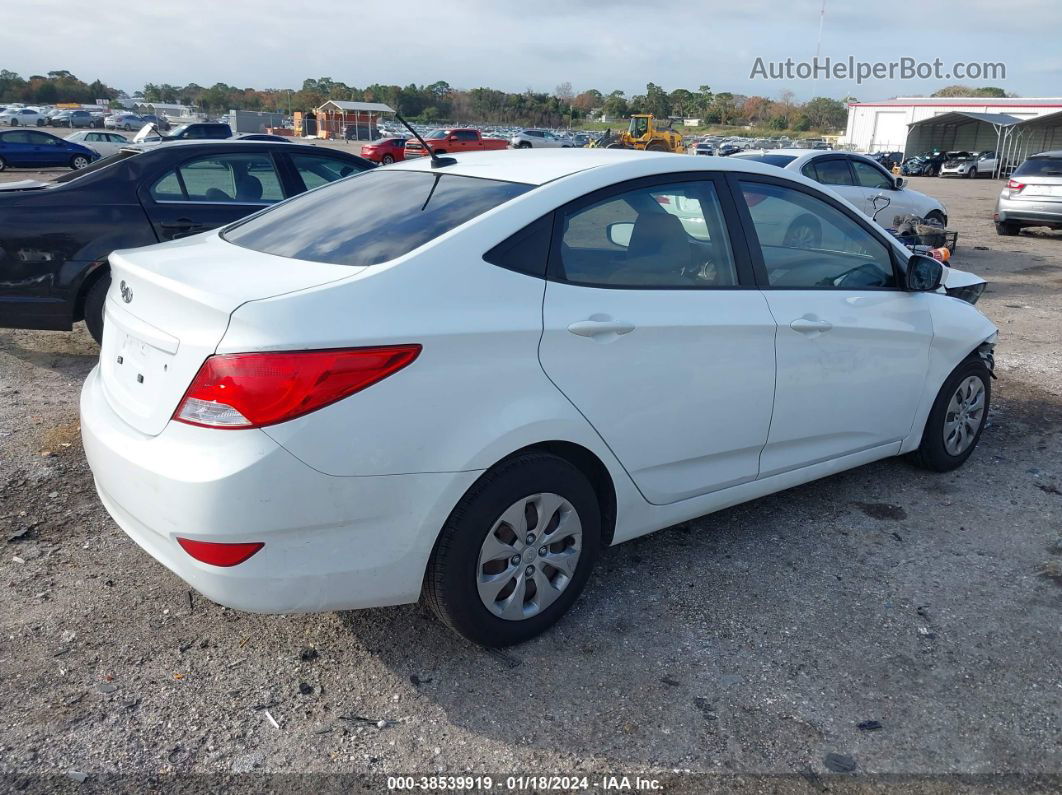 2016 Hyundai Accent Se White vin: KMHCT4AE2GU004040