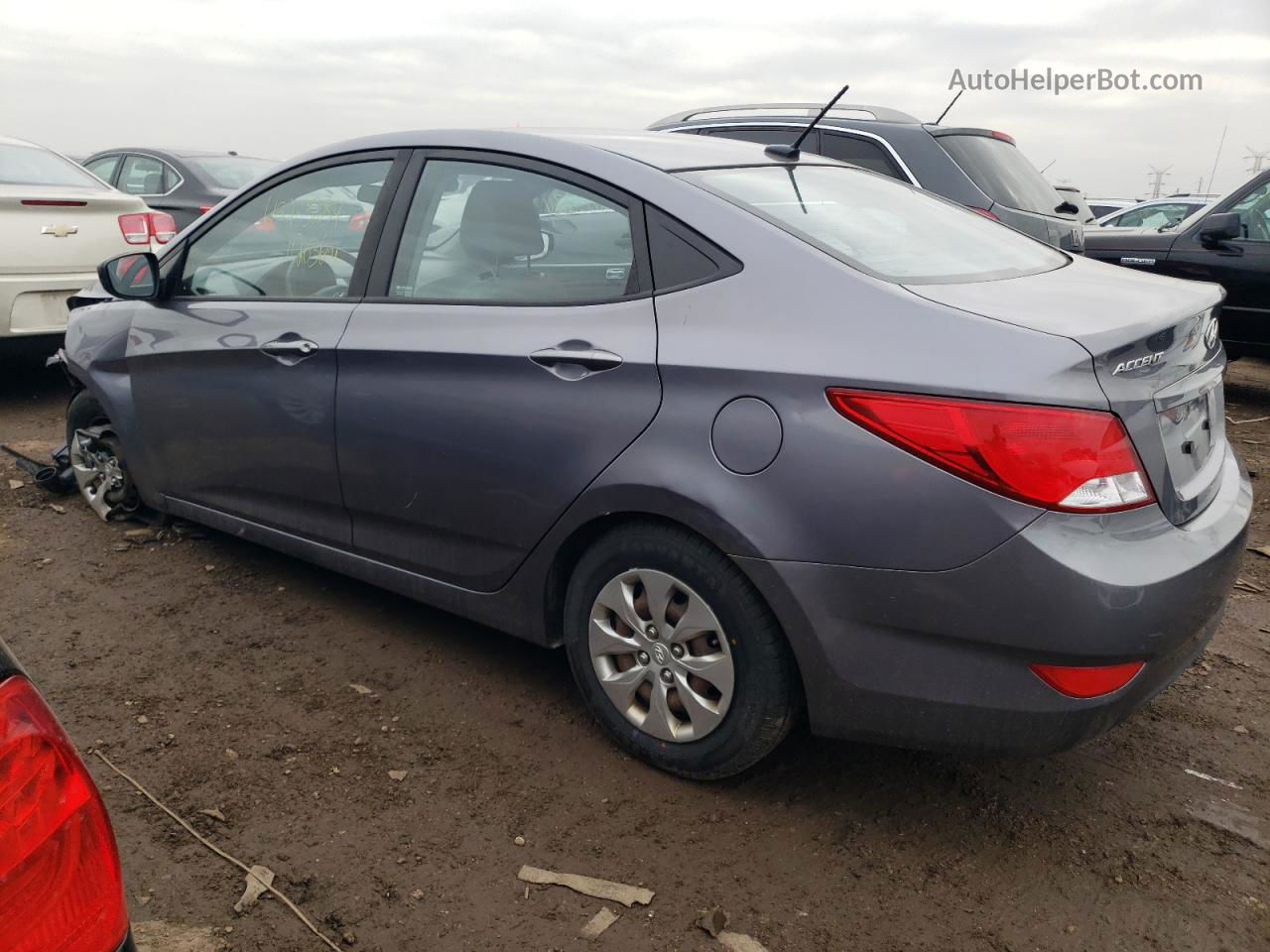 2016 Hyundai Accent Se Серый vin: KMHCT4AE2GU008427