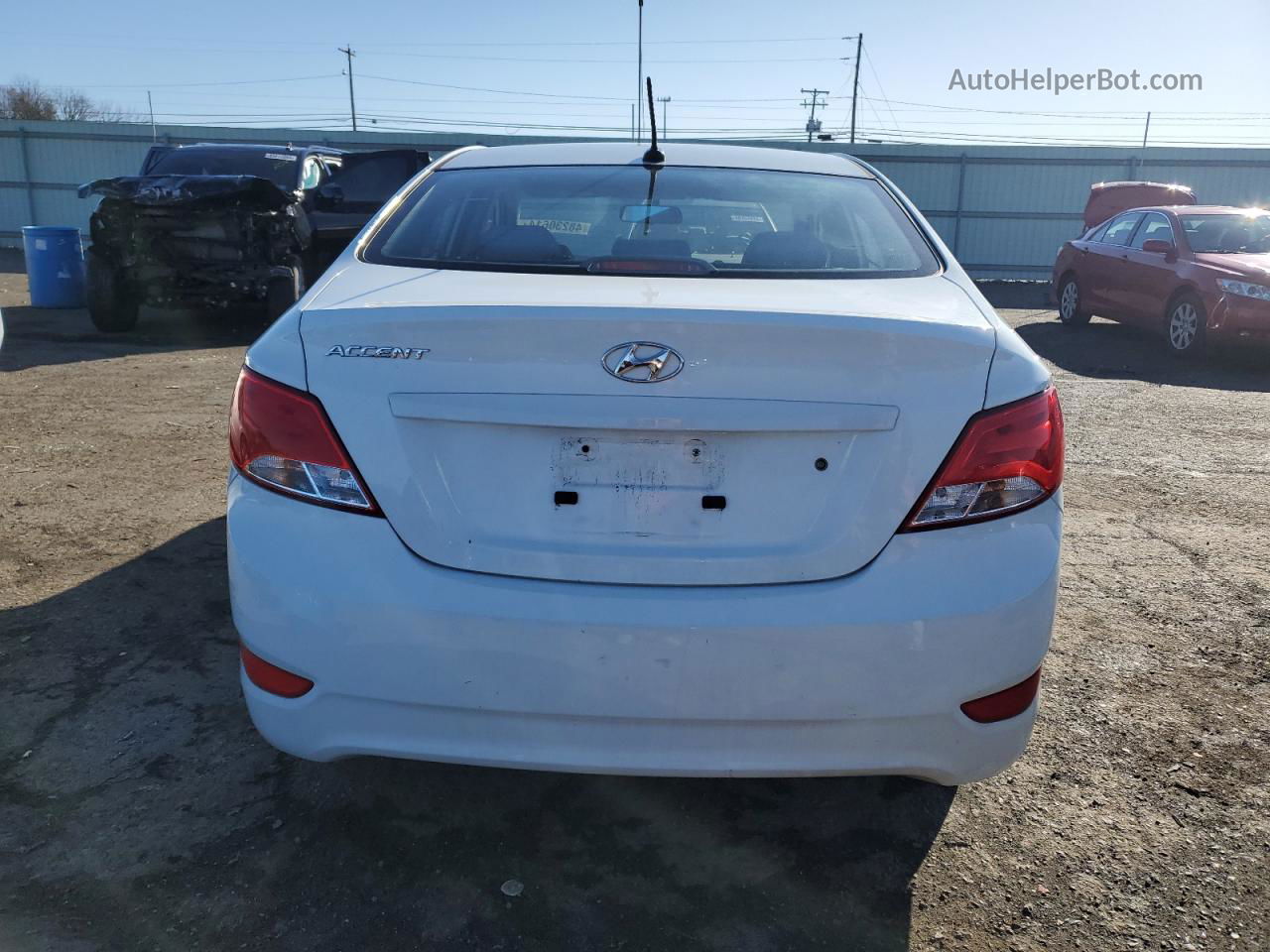 2016 Hyundai Accent Se White vin: KMHCT4AE2GU015524