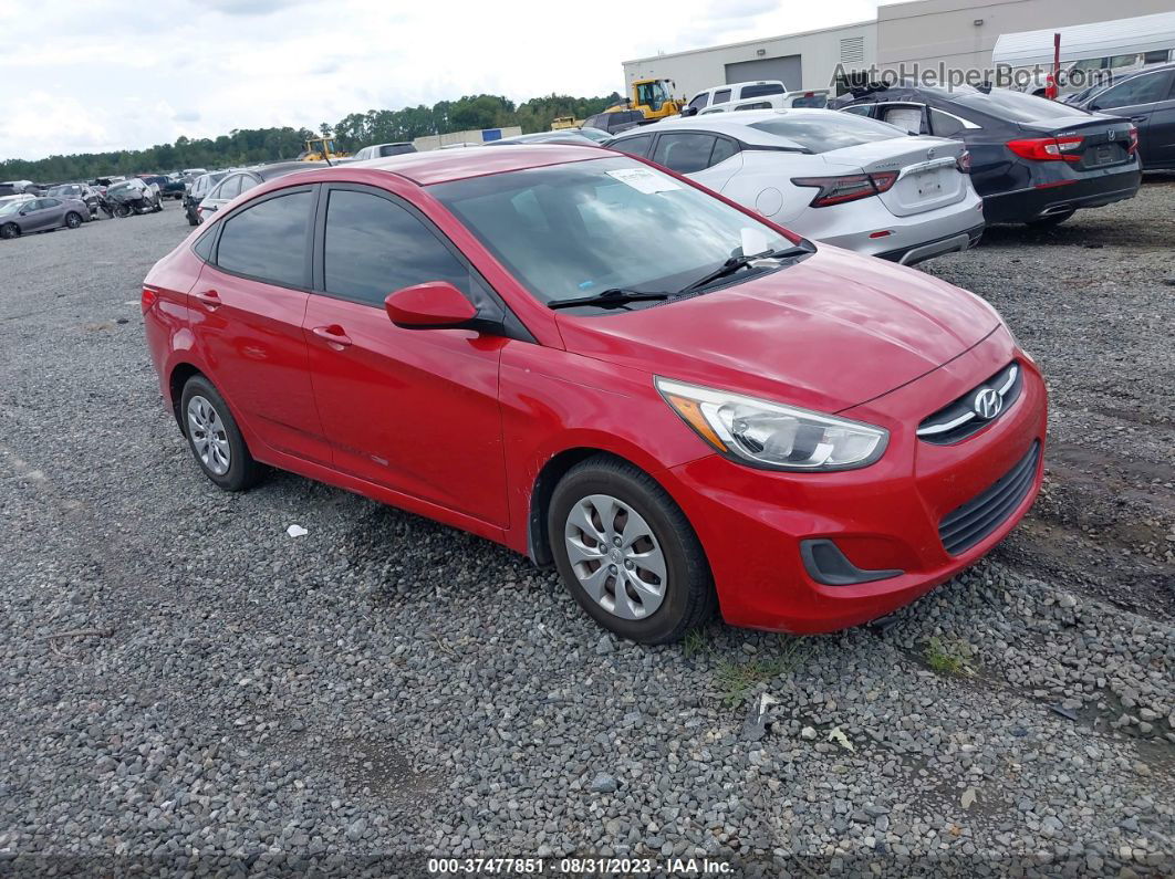 2016 Hyundai Accent Se Красный vin: KMHCT4AE2GU026491