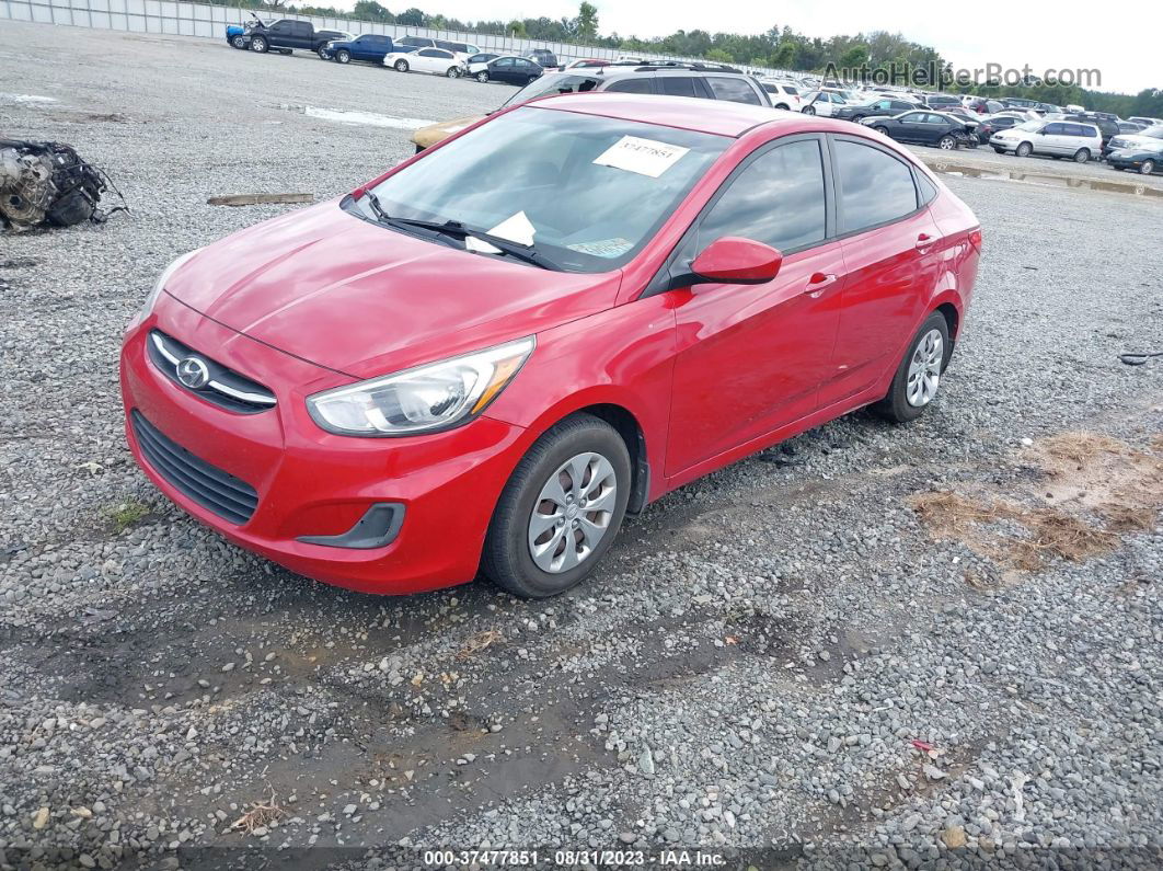 2016 Hyundai Accent Se Красный vin: KMHCT4AE2GU026491