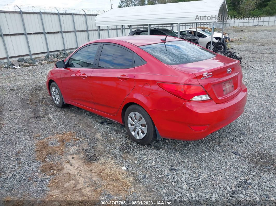 2016 Hyundai Accent Se Red vin: KMHCT4AE2GU026491