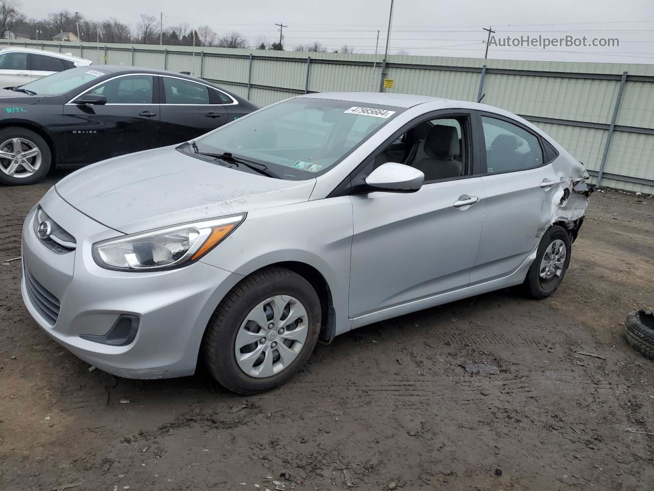 2016 Hyundai Accent Se Silver vin: KMHCT4AE2GU078008