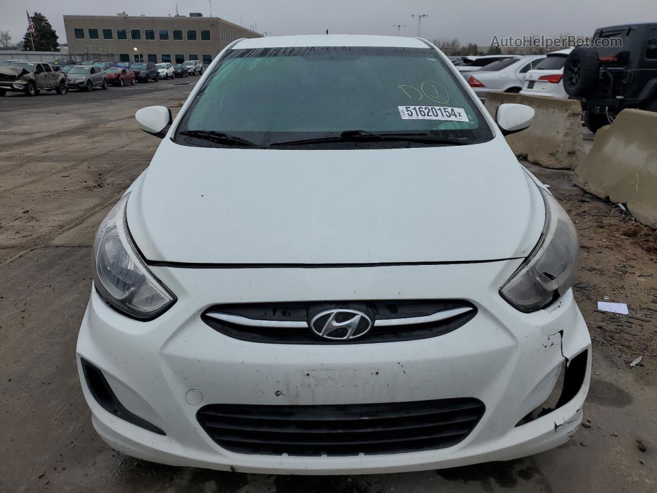 2016 Hyundai Accent Se White vin: KMHCT4AE2GU083581