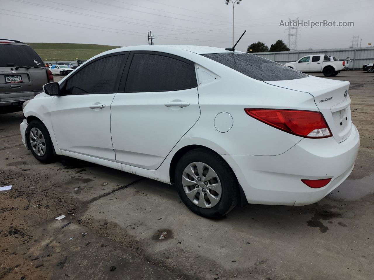 2016 Hyundai Accent Se White vin: KMHCT4AE2GU083581