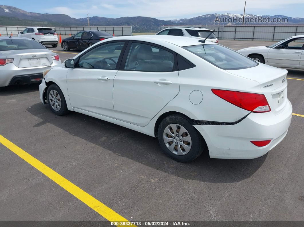 2016 Hyundai Accent Se White vin: KMHCT4AE2GU095438