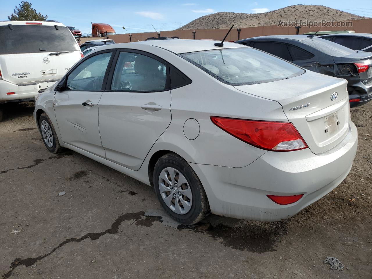 2016 Hyundai Accent Se White vin: KMHCT4AE2GU102775