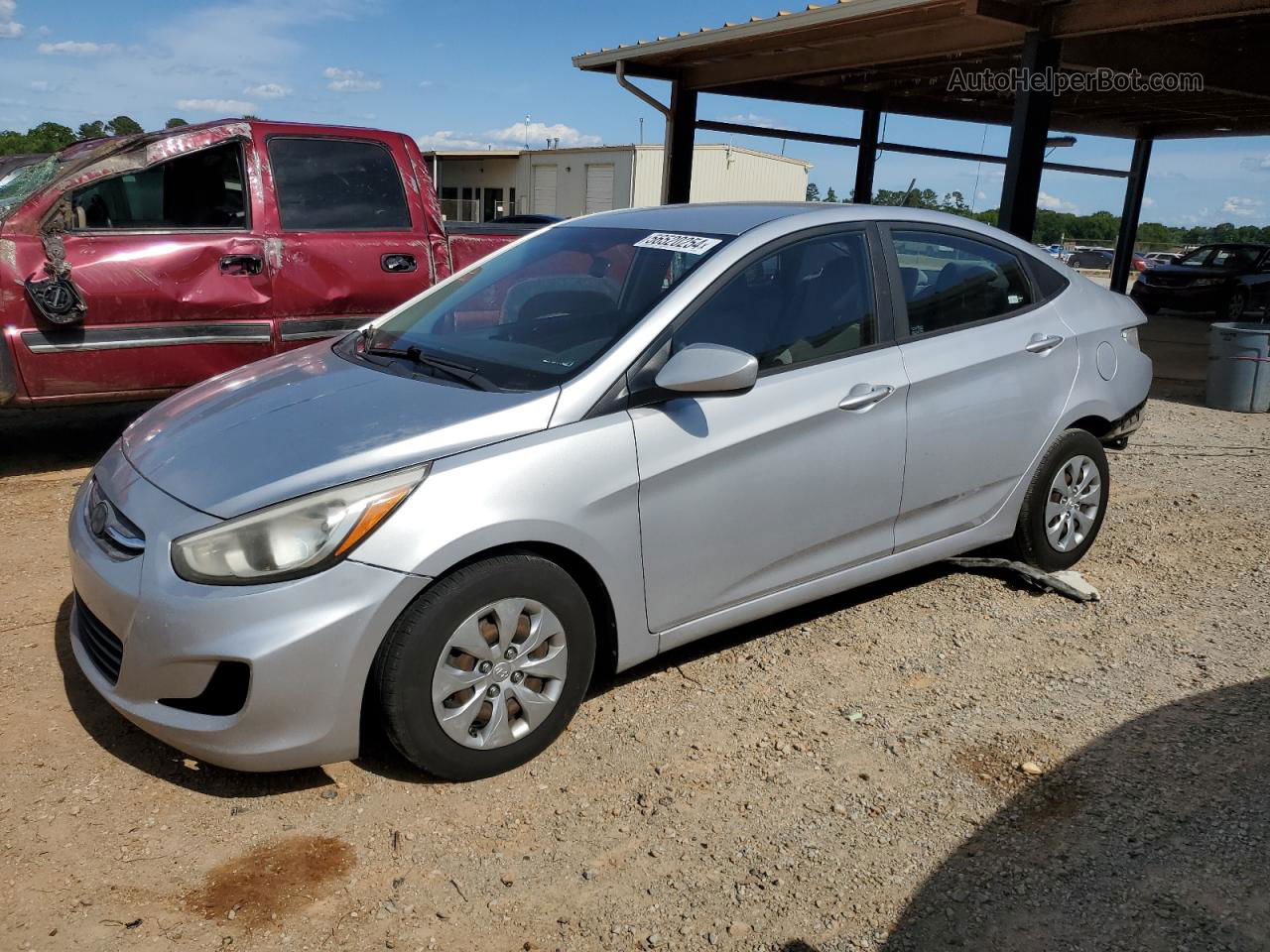 2016 Hyundai Accent Se Silver vin: KMHCT4AE2GU128387