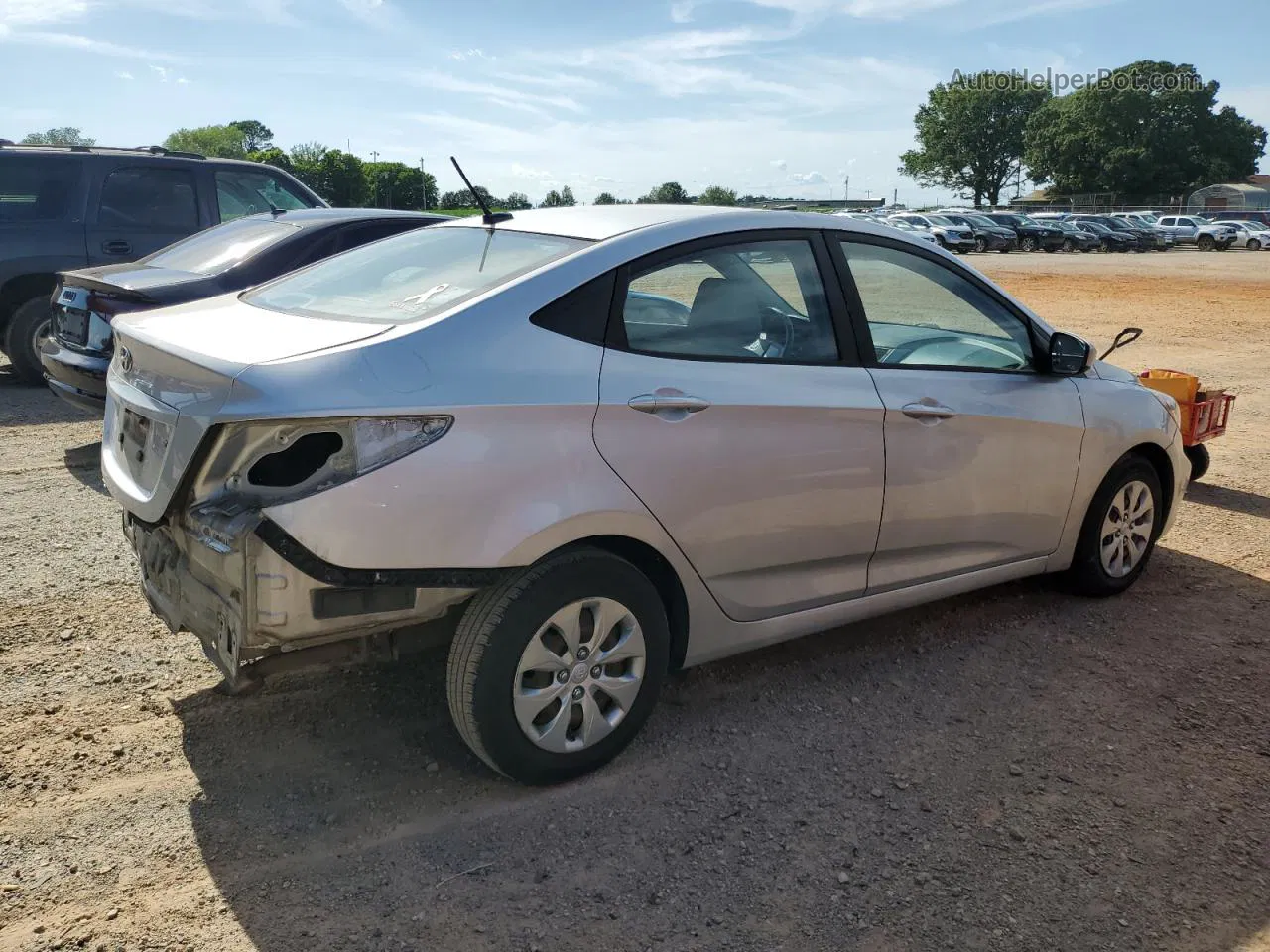 2016 Hyundai Accent Se Silver vin: KMHCT4AE2GU128387