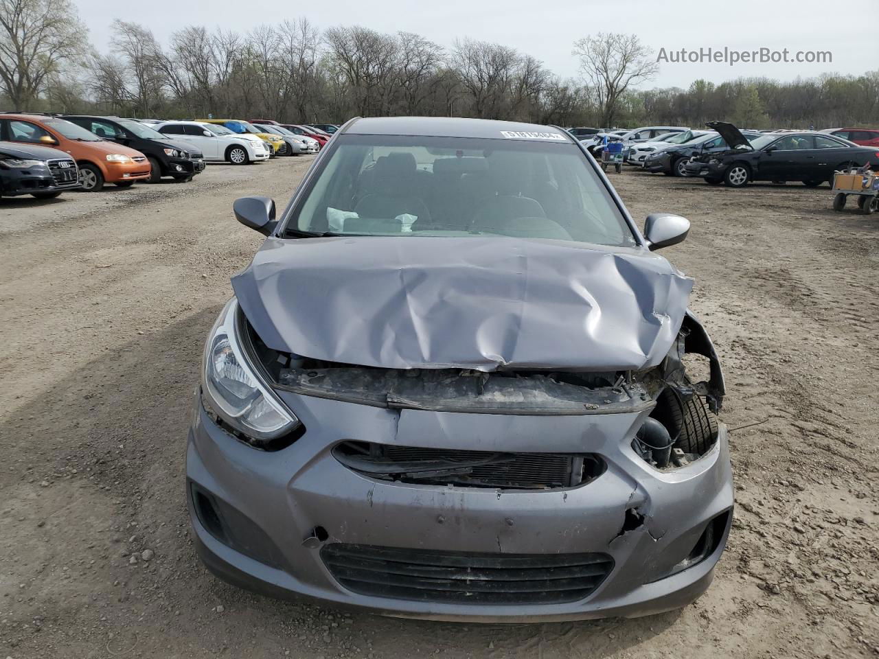 2016 Hyundai Accent Se Gray vin: KMHCT4AE2GU130222