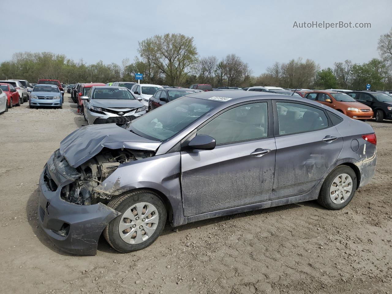 2016 Hyundai Accent Se Серый vin: KMHCT4AE2GU130222