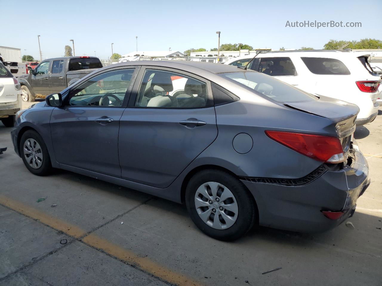 2016 Hyundai Accent Se Gray vin: KMHCT4AE2GU948534