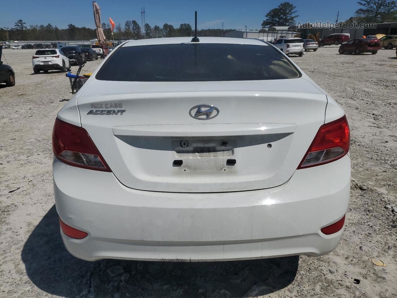 2016 Hyundai Accent Se White vin: KMHCT4AE2GU949750