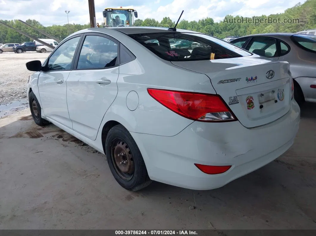 2016 Hyundai Accent Se White vin: KMHCT4AE2GU968105