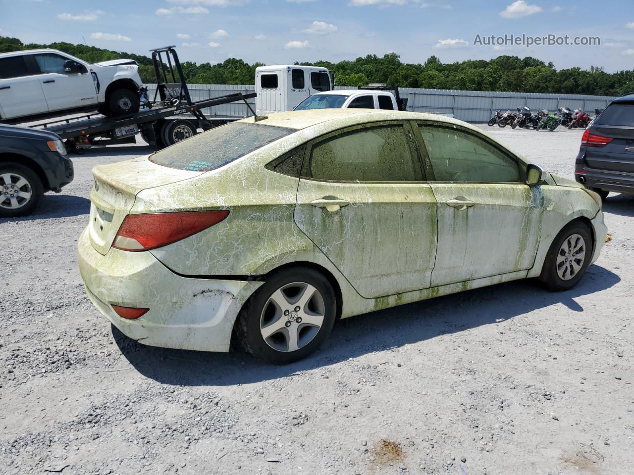 2016 Hyundai Accent Se White vin: KMHCT4AE2GU968184