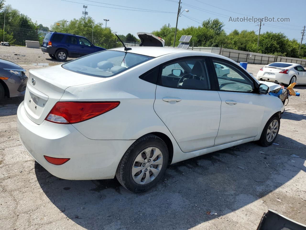 2016 Hyundai Accent Se White vin: KMHCT4AE2GU980013