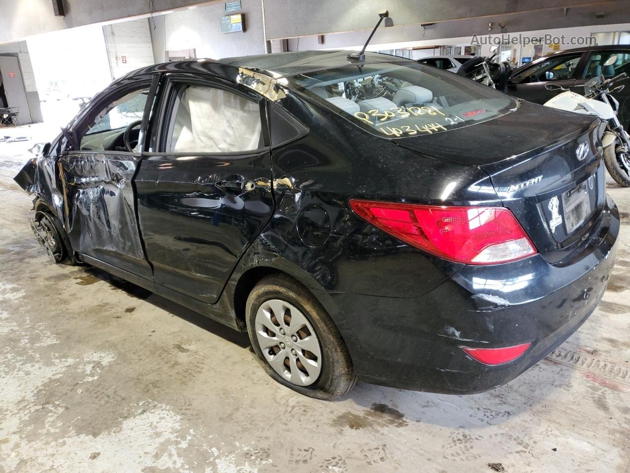 2016 Hyundai Accent Se Черный vin: KMHCT4AE2GU994414