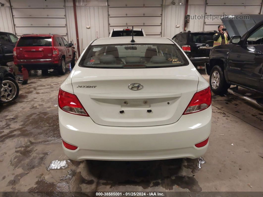 2016 Hyundai Accent Se White vin: KMHCT4AE2GU999158