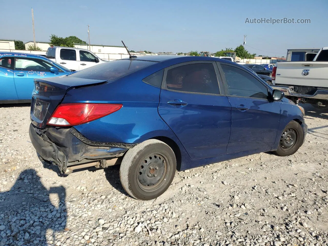 2017 Hyundai Accent Se Blue vin: KMHCT4AE2HU213375