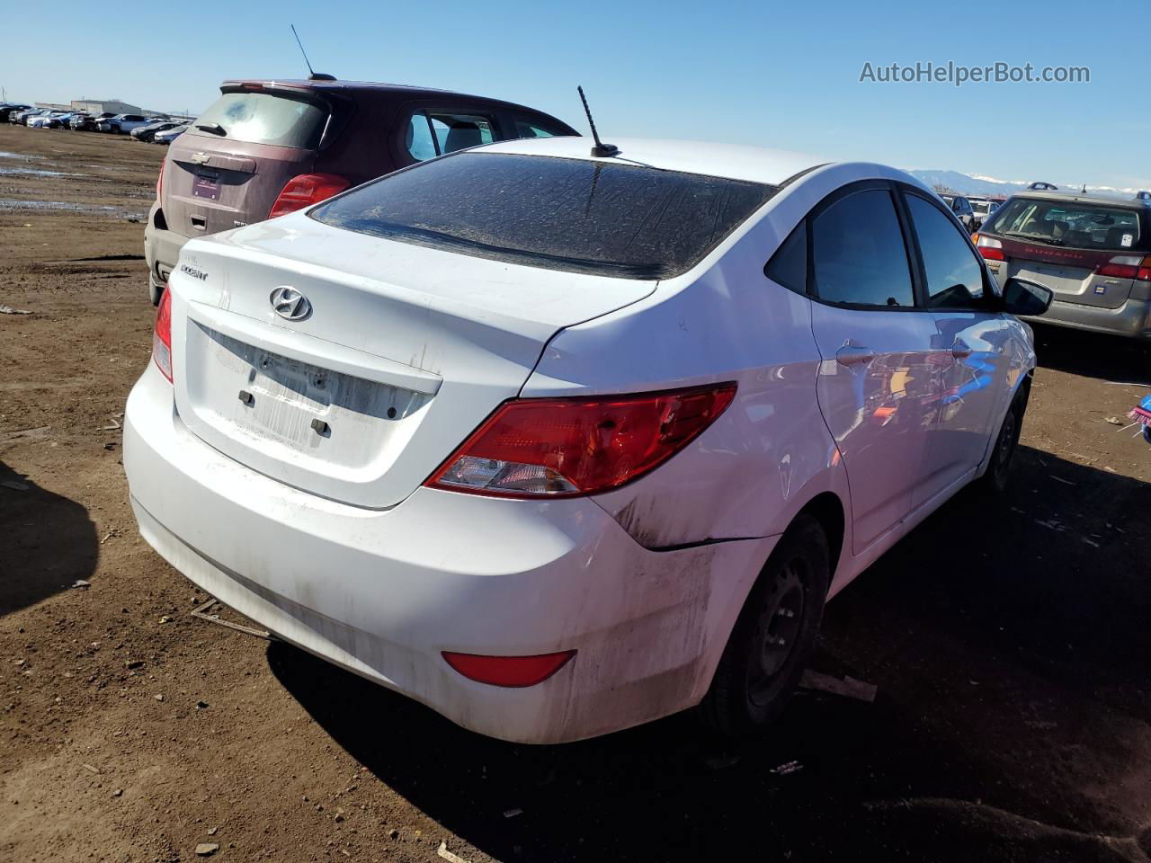 2017 Hyundai Accent Se White vin: KMHCT4AE2HU252872