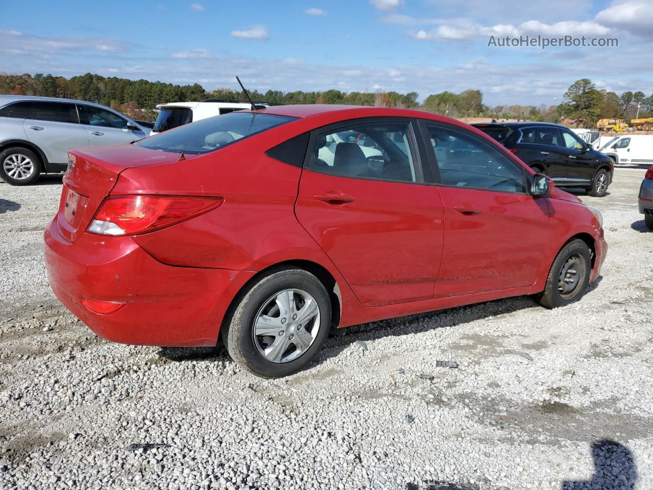 2017 Hyundai Accent Se Красный vin: KMHCT4AE2HU278548