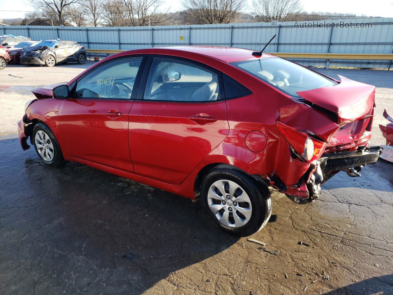 2017 Hyundai Accent Se Burgundy vin: KMHCT4AE2HU281305