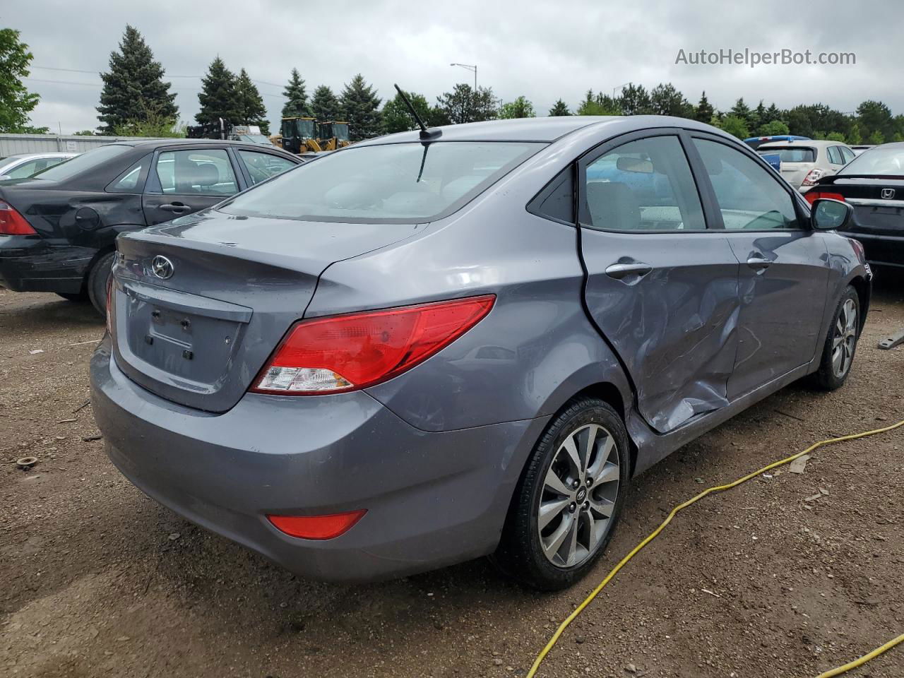 2017 Hyundai Accent Se Gray vin: KMHCT4AE2HU329434