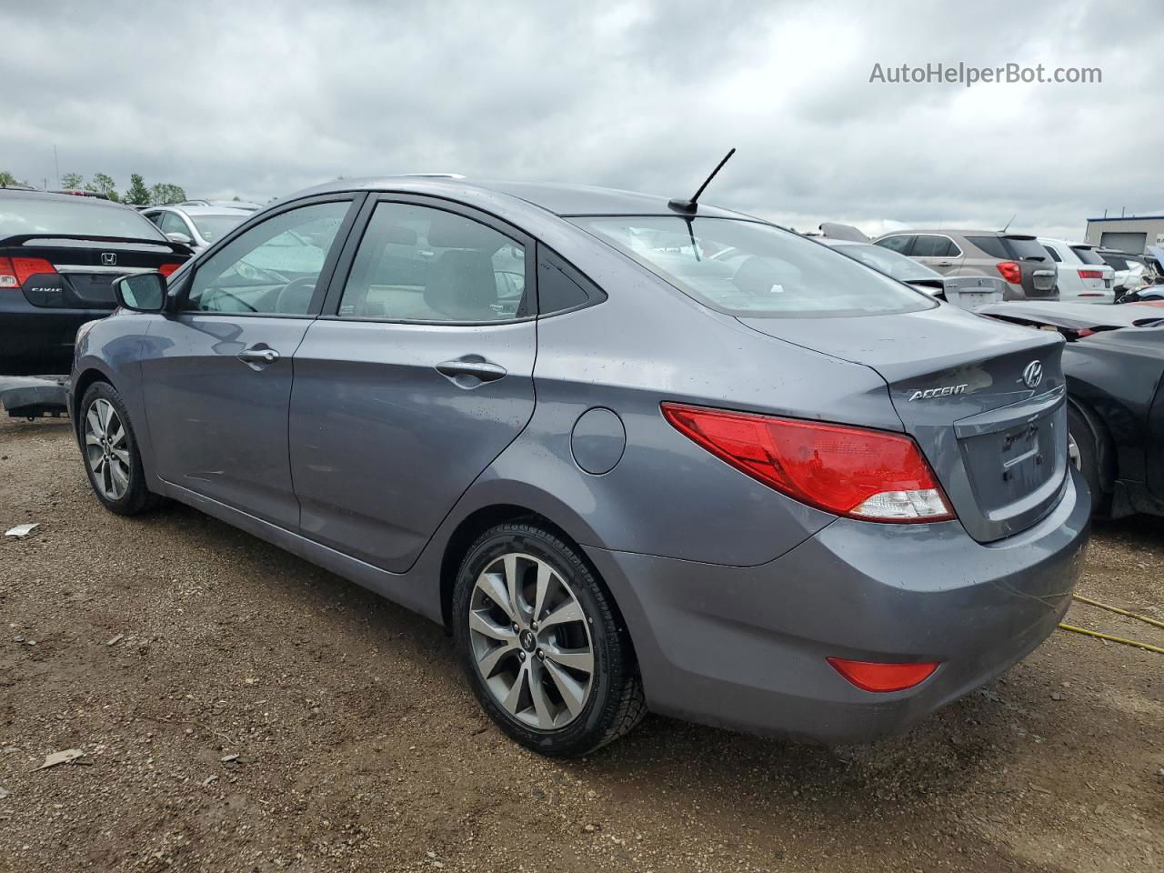 2017 Hyundai Accent Se Gray vin: KMHCT4AE2HU329434