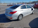 2017 Hyundai Accent Se Silver vin: KMHCT4AE2HU346279