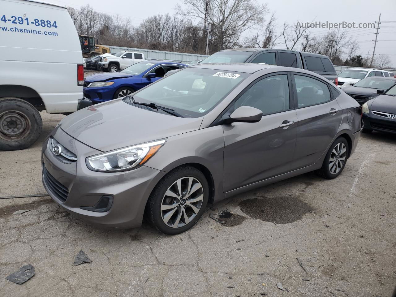 2017 Hyundai Accent Se Beige vin: KMHCT4AE2HU364961