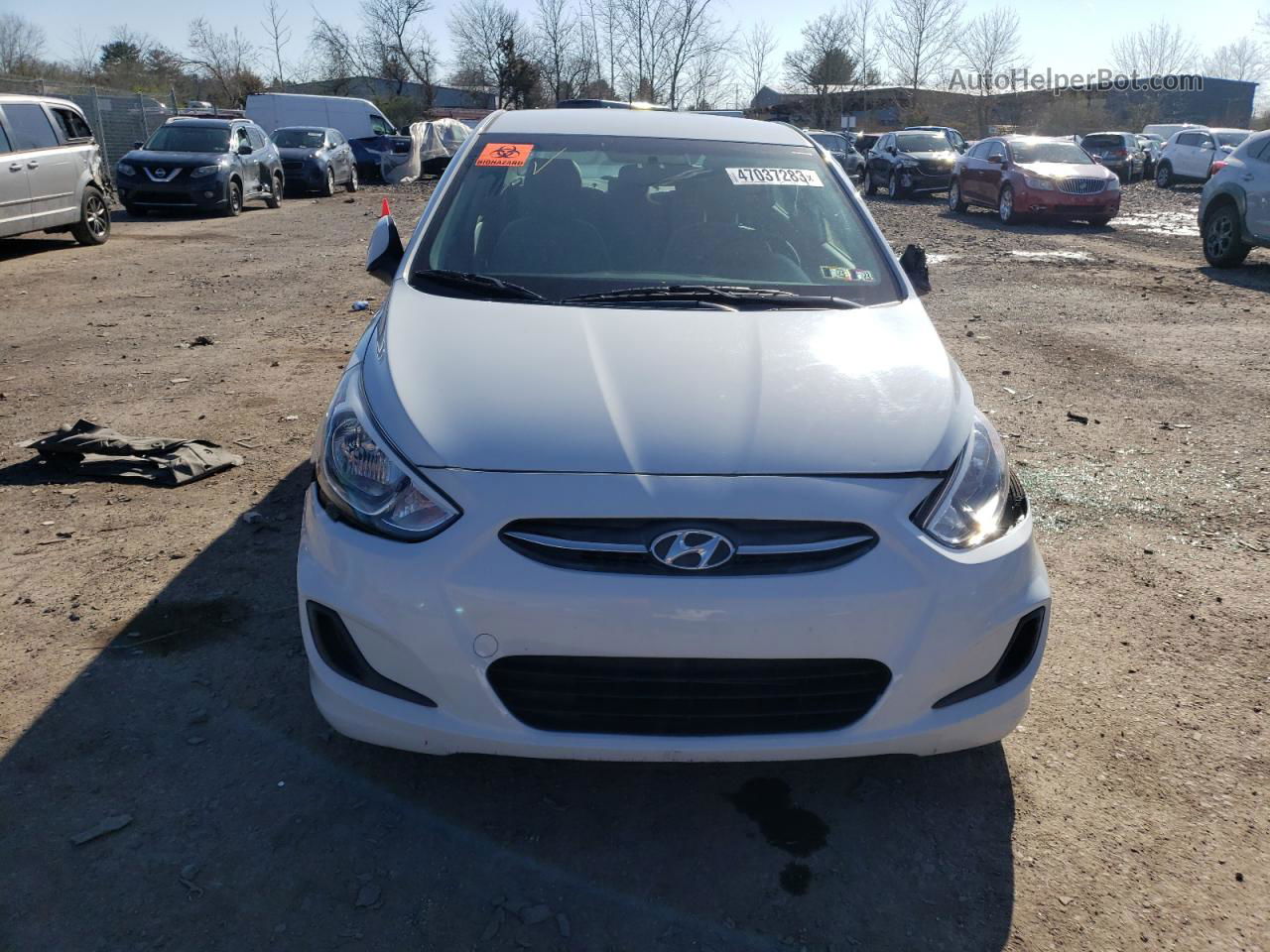 2017 Hyundai Accent Se White vin: KMHCT4AE2HU380707