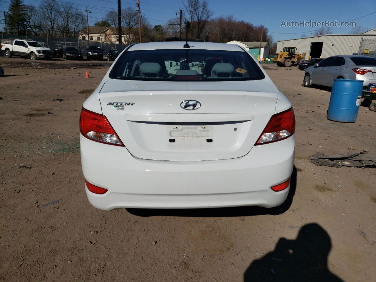 2017 Hyundai Accent Se White vin: KMHCT4AE2HU380707