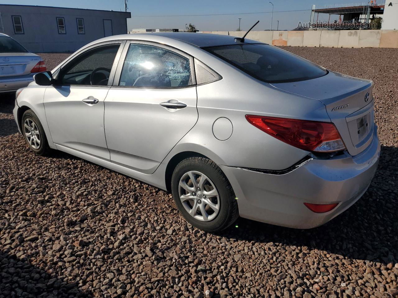 2013 Hyundai Accent Gls Silver vin: KMHCT4AE3DU542712