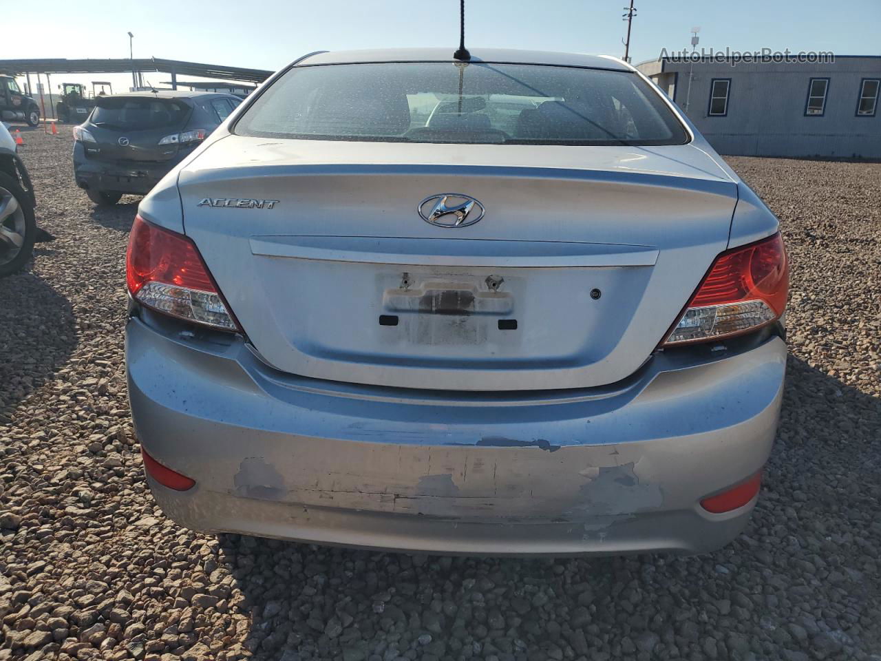 2013 Hyundai Accent Gls Silver vin: KMHCT4AE3DU542712