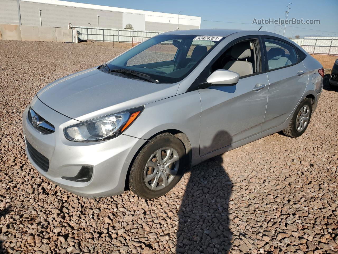 2013 Hyundai Accent Gls Silver vin: KMHCT4AE3DU542712