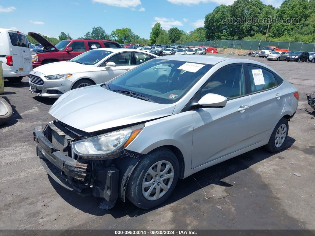 2014 Hyundai Accent Gls Silver vin: KMHCT4AE3EU628006