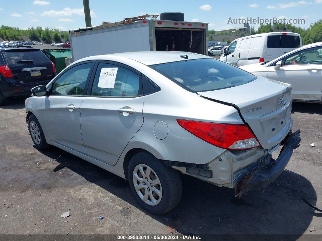 2014 Hyundai Accent Gls Silver vin: KMHCT4AE3EU628006