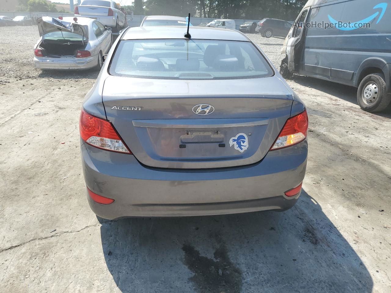 2014 Hyundai Accent Gls Gray vin: KMHCT4AE3EU649857