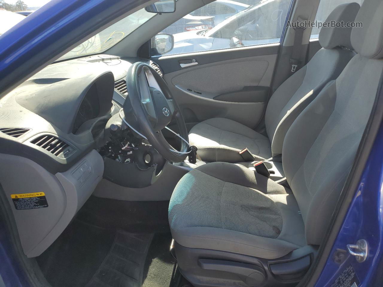 2014 Hyundai Accent Gls Blue vin: KMHCT4AE3EU688447