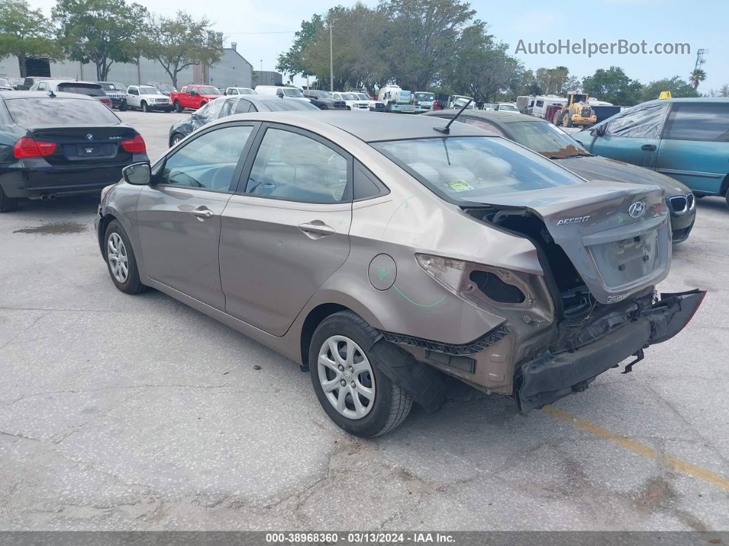 2014 Hyundai Accent Gls Brown vin: KMHCT4AE3EU691347