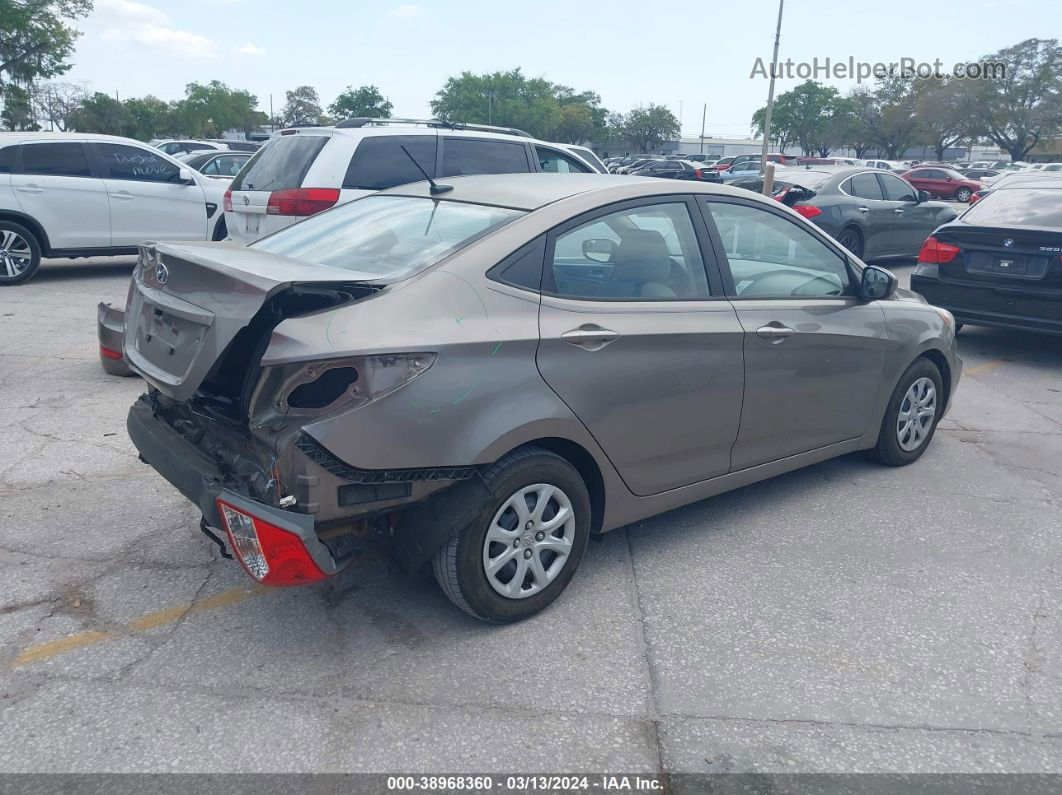 2014 Hyundai Accent Gls Brown vin: KMHCT4AE3EU691347