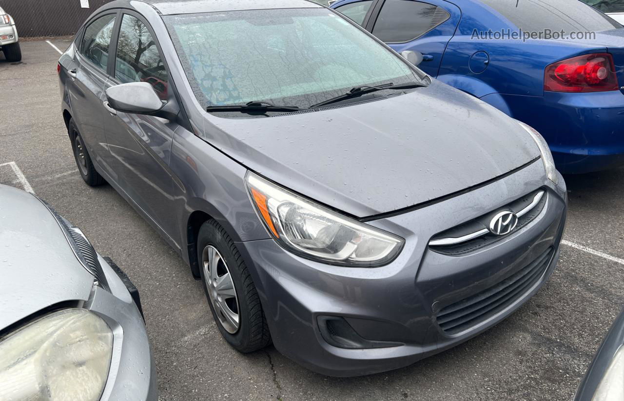 2015 Hyundai Accent Gls Gray vin: KMHCT4AE3FU803694