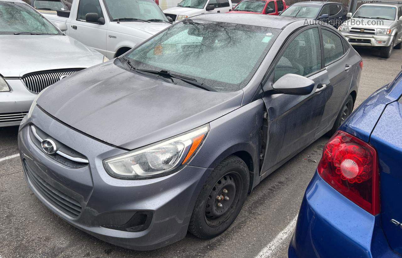 2015 Hyundai Accent Gls Gray vin: KMHCT4AE3FU803694