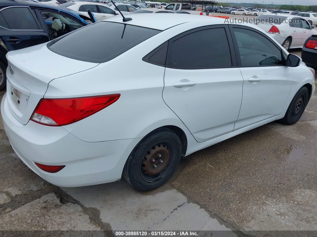 2015 Hyundai Accent Gls White vin: KMHCT4AE3FU820849