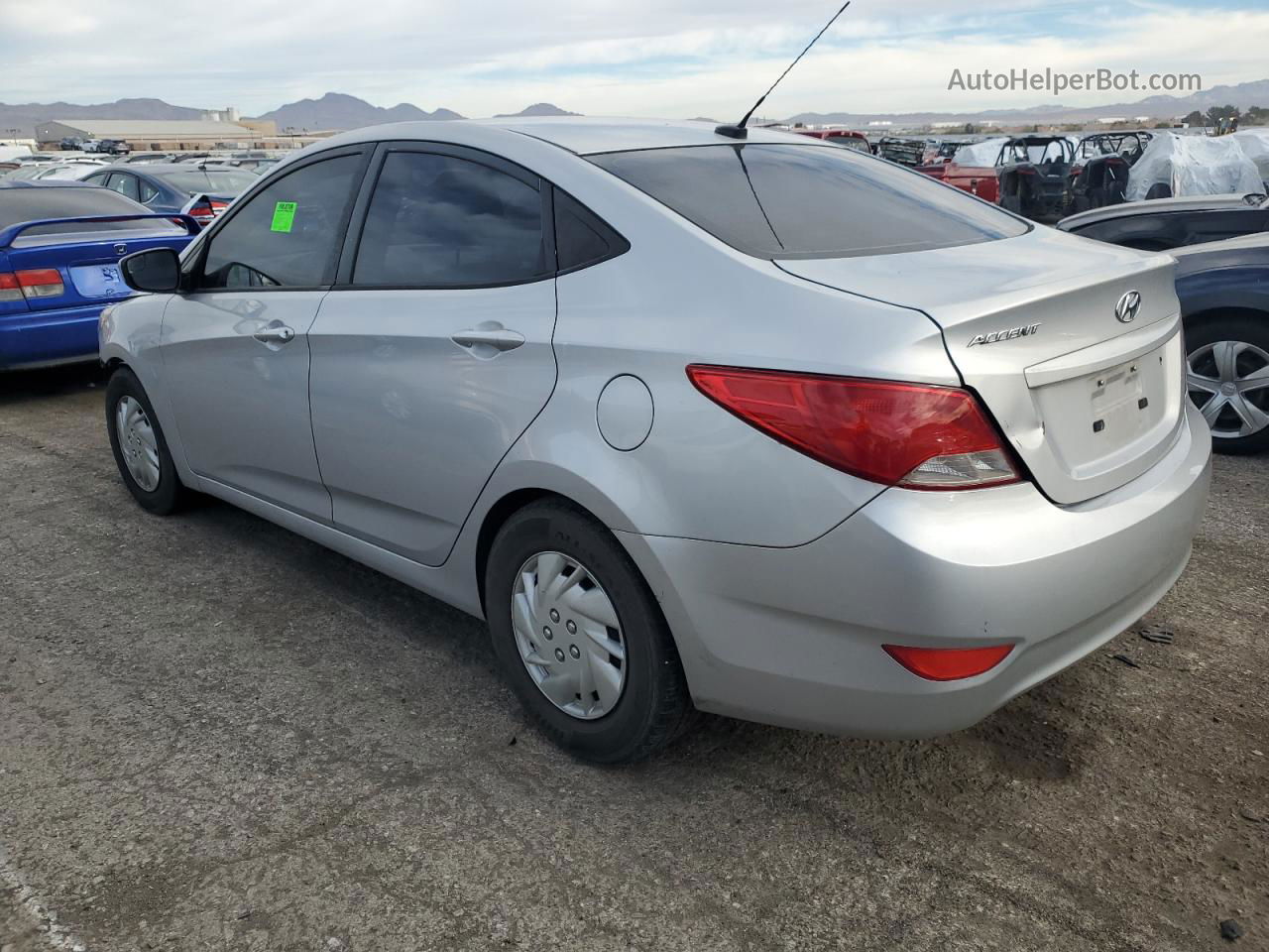 2015 Hyundai Accent Gls Silver vin: KMHCT4AE3FU824948