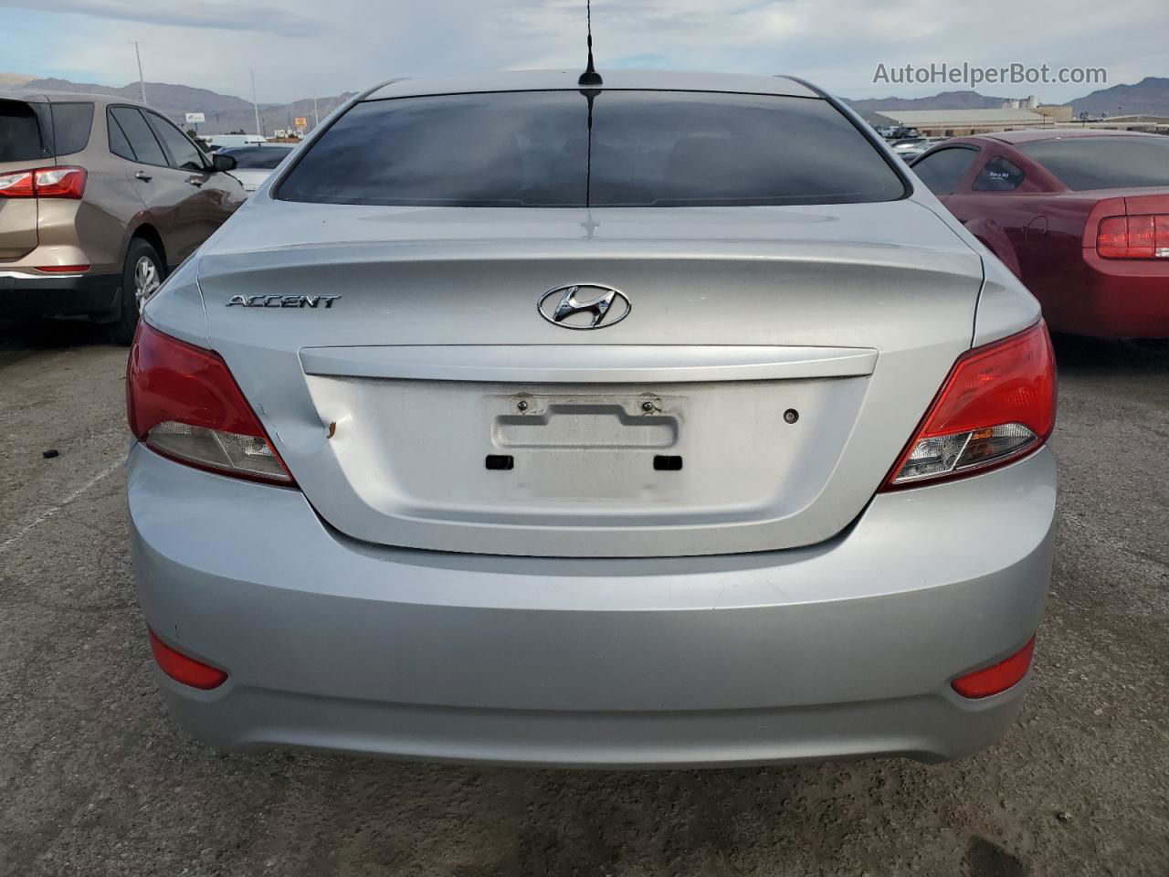 2015 Hyundai Accent Gls Silver vin: KMHCT4AE3FU824948