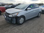 2015 Hyundai Accent Gls Silver vin: KMHCT4AE3FU824948